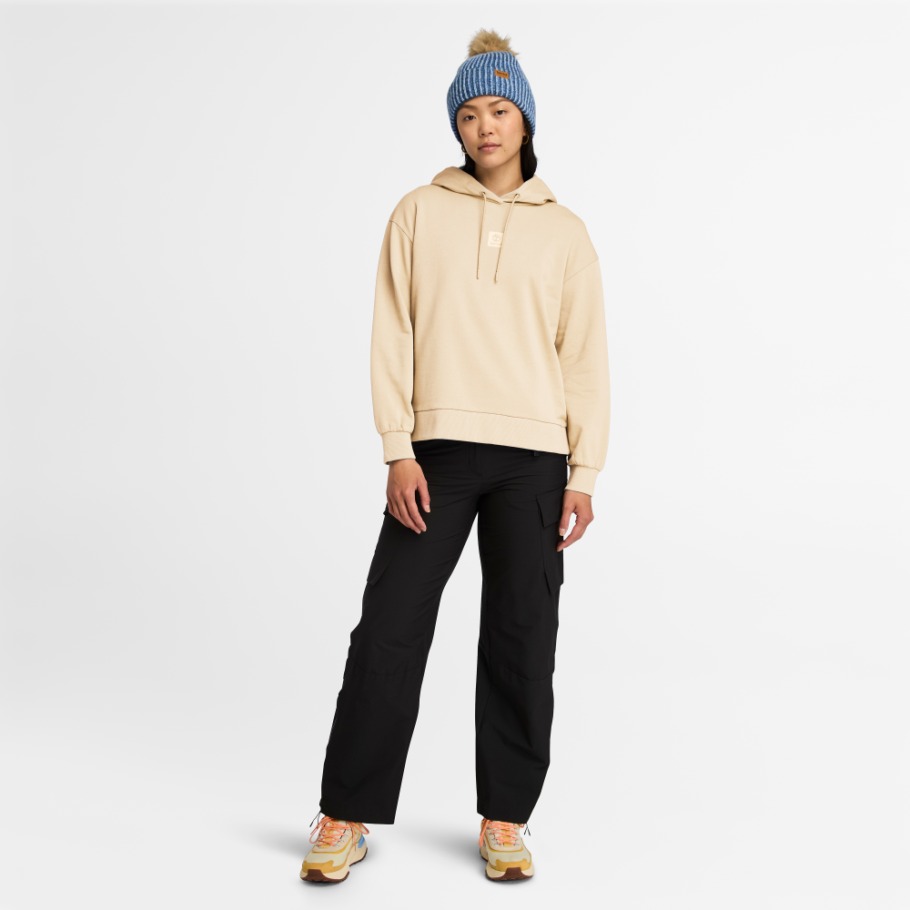 TB0A5SX2EFL1B Timberland Majica s kapuljačom ženska stac logo loop back XS bež